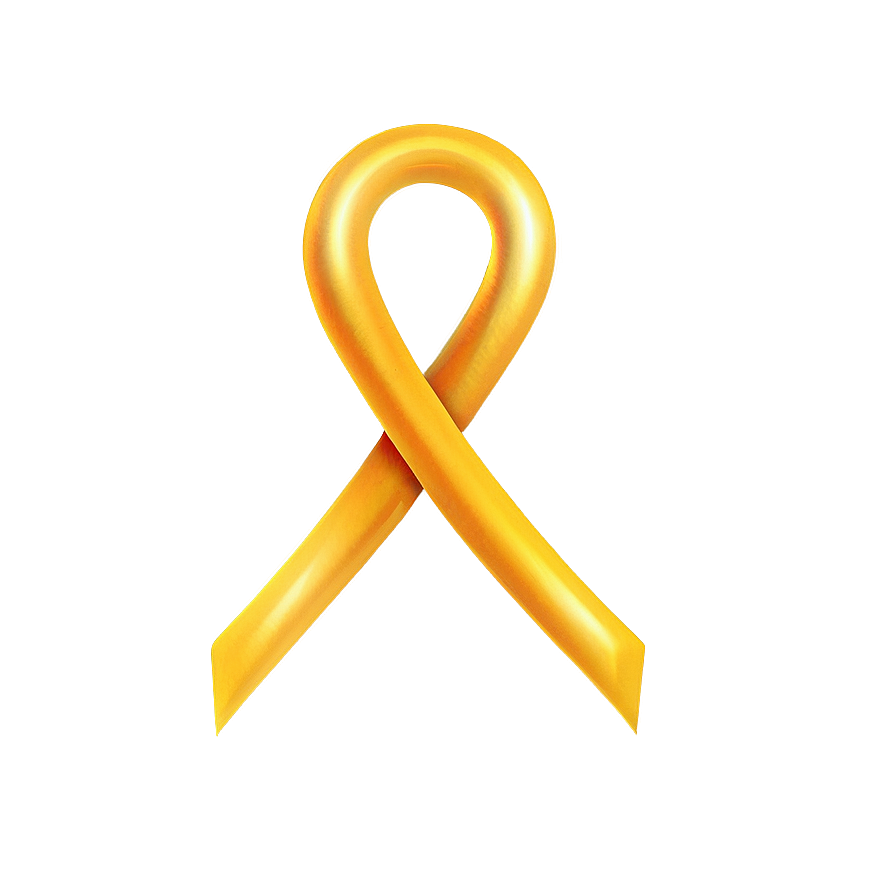 Curly Yellow Ribbon Illustration Png 06262024