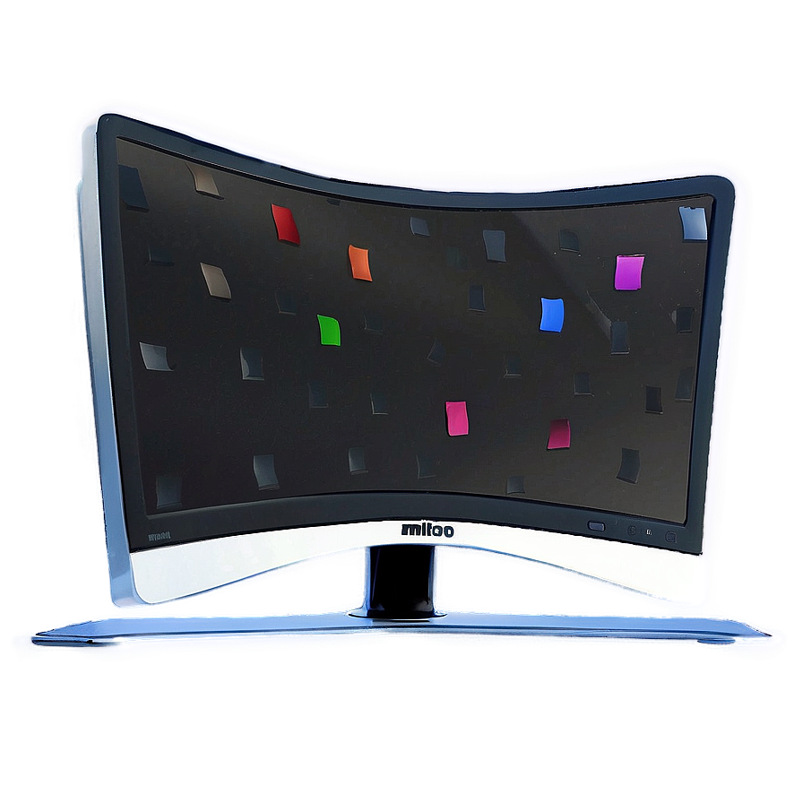 Curved Computer Monitor Png Pqb