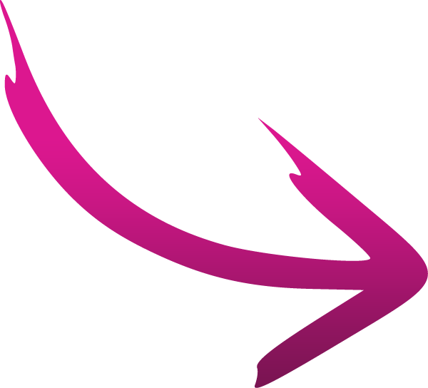 Curved Pink Arrow