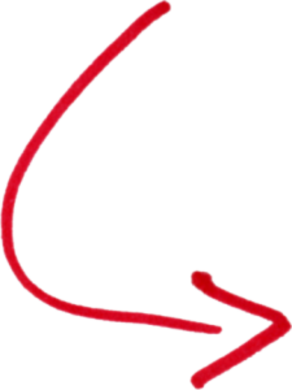 Curved Red Arrow Drawing