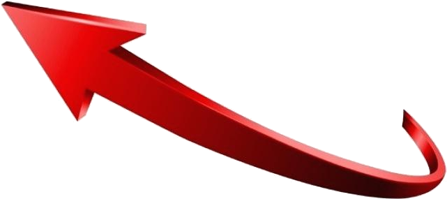 Curved Red Arrow Transparent Background