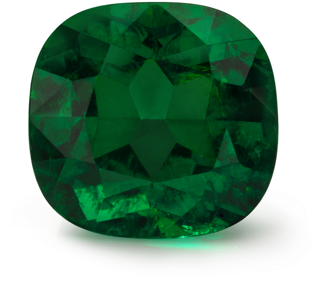 Cushion Cut Emerald Gemstone