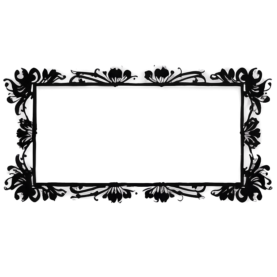 Custom Black Border For Pictures Png Frp89