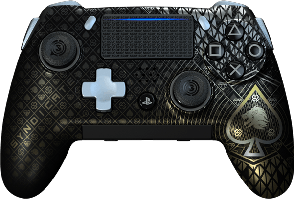 Custom Black Gold Playstation Controller