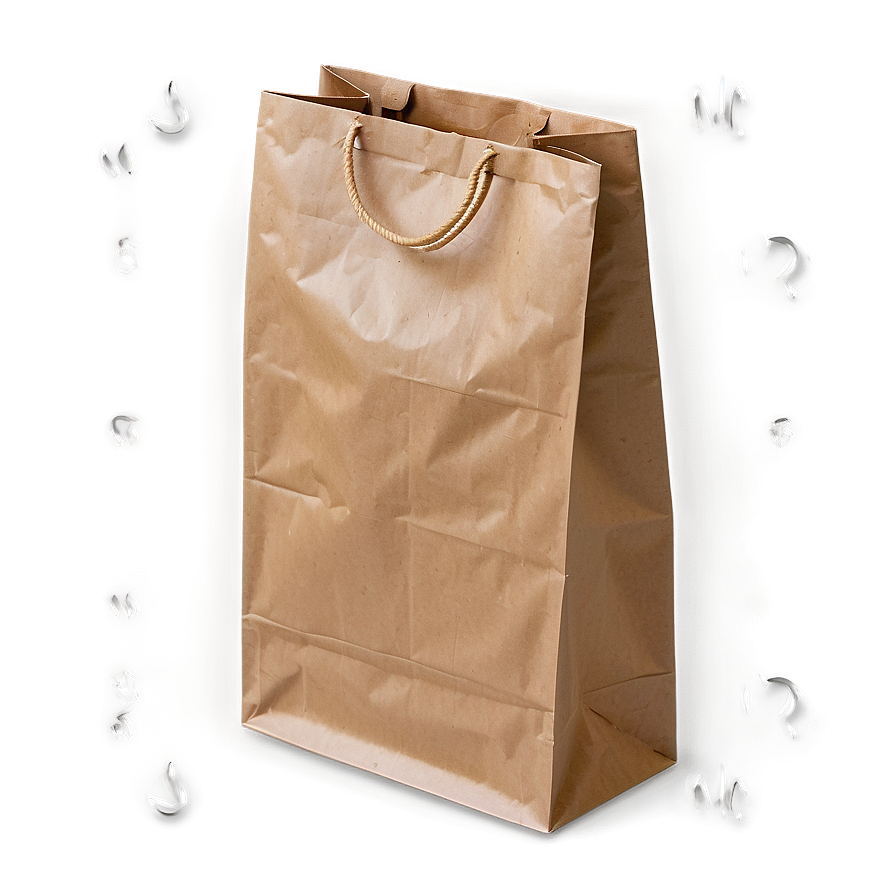 Custom Brown Paper Bag Png 13