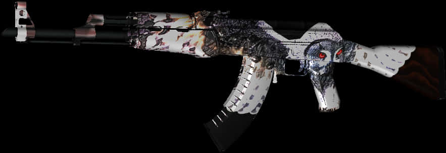 Custom Camouflage A K47 Firearm