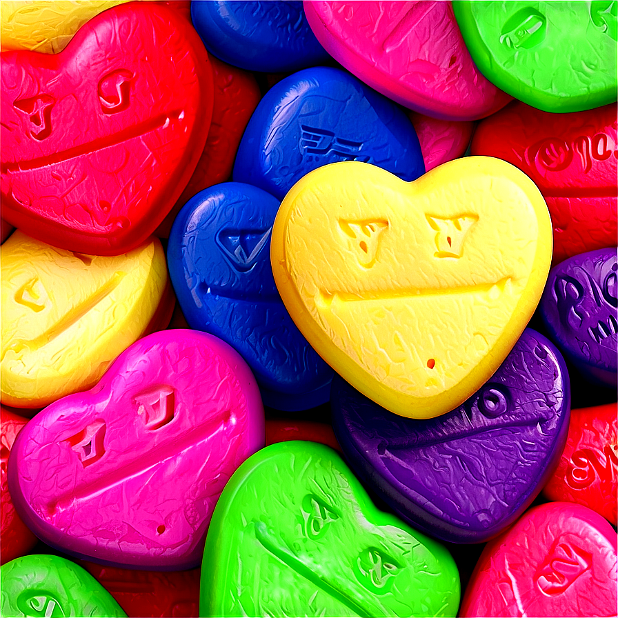 Custom Candy Hearts Png Qcu40