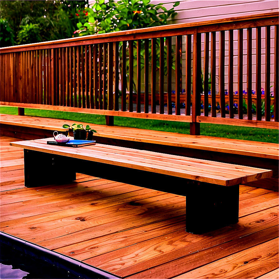 Custom Deck Bench Ideas Png 8