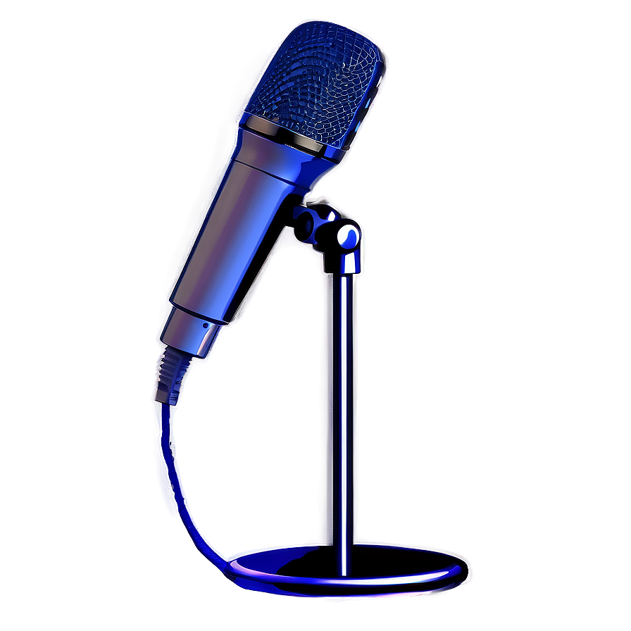 Custom Design Microphone On Stand Png Fwp58