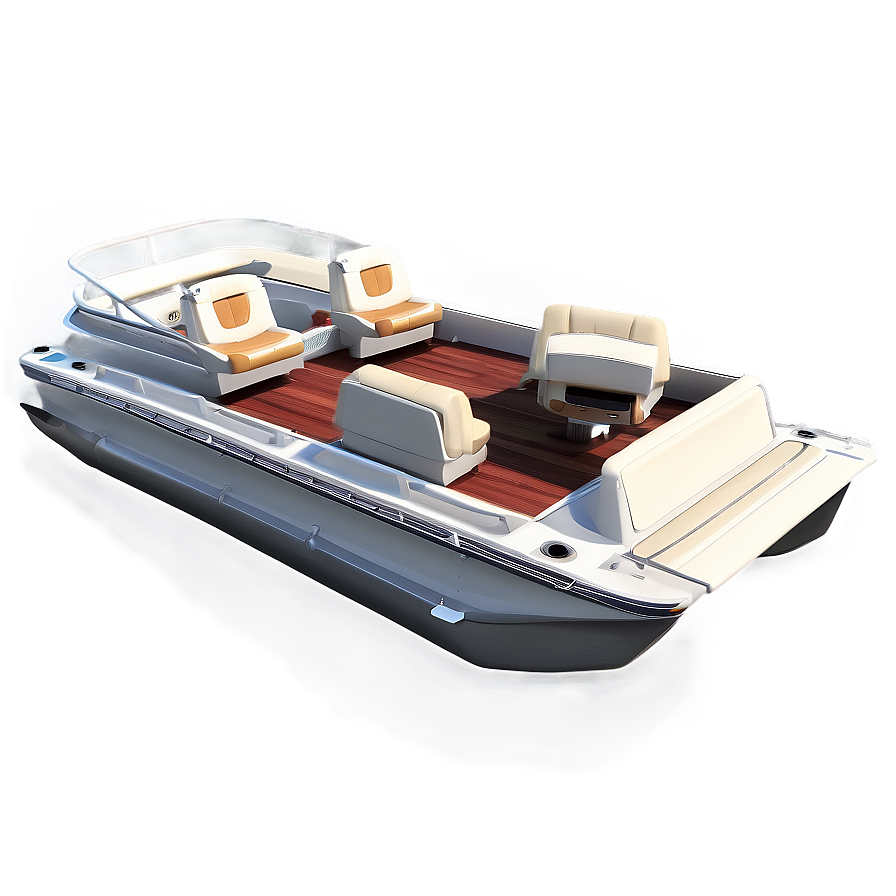 Custom Designed Pontoon Boat Png 06292024