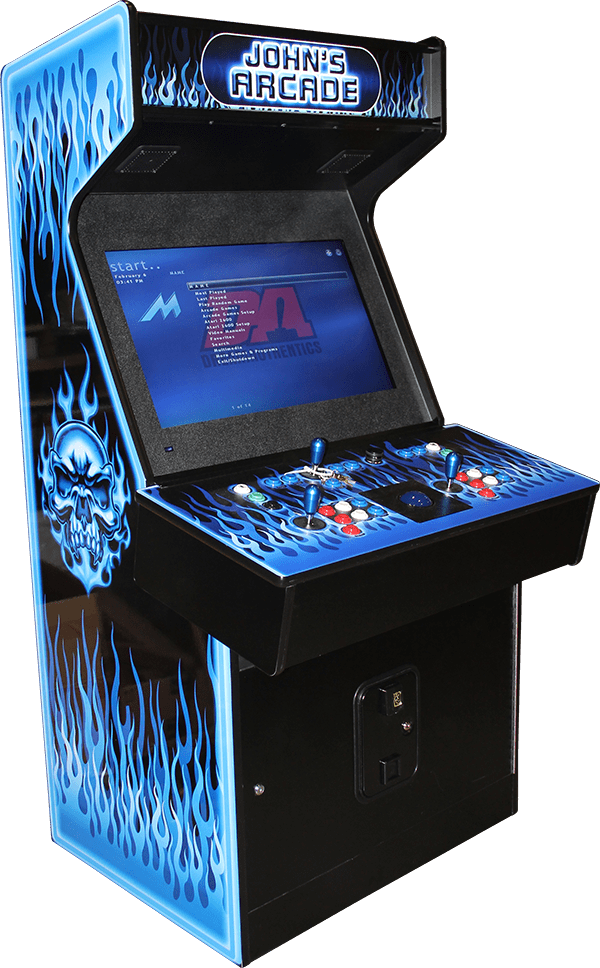 Custom Flame Arcade Cabinet