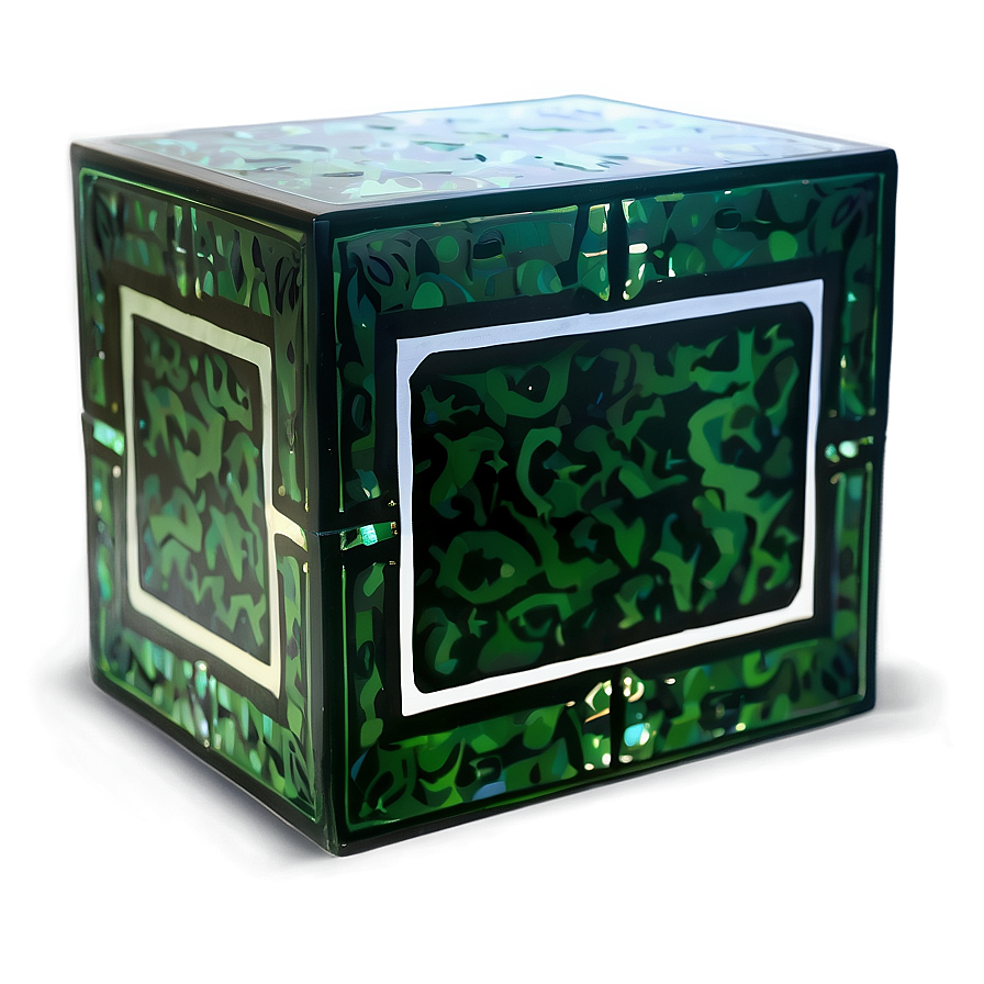 Custom Green Box Design Png Rga