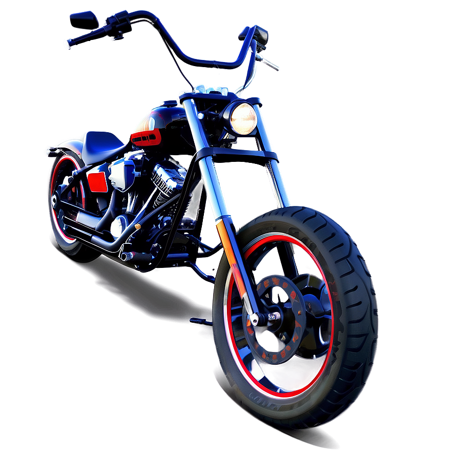 Custom Harley Chopper Graphic Png 06252024