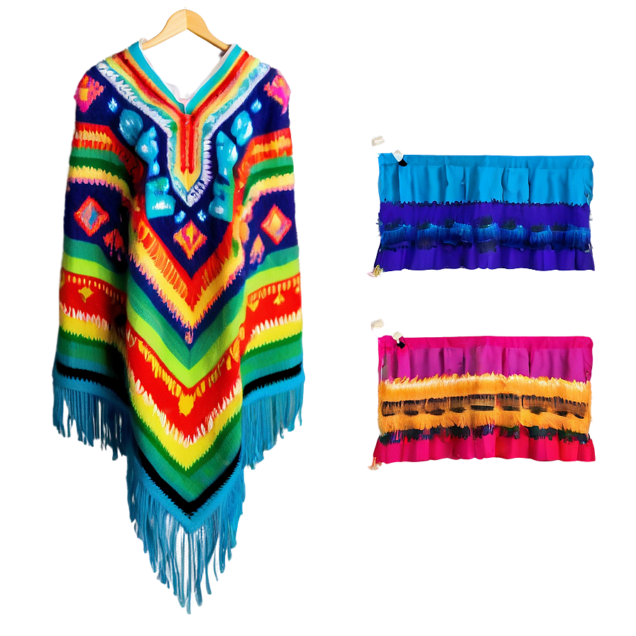 Custom Mexican Poncho Creation Png 5