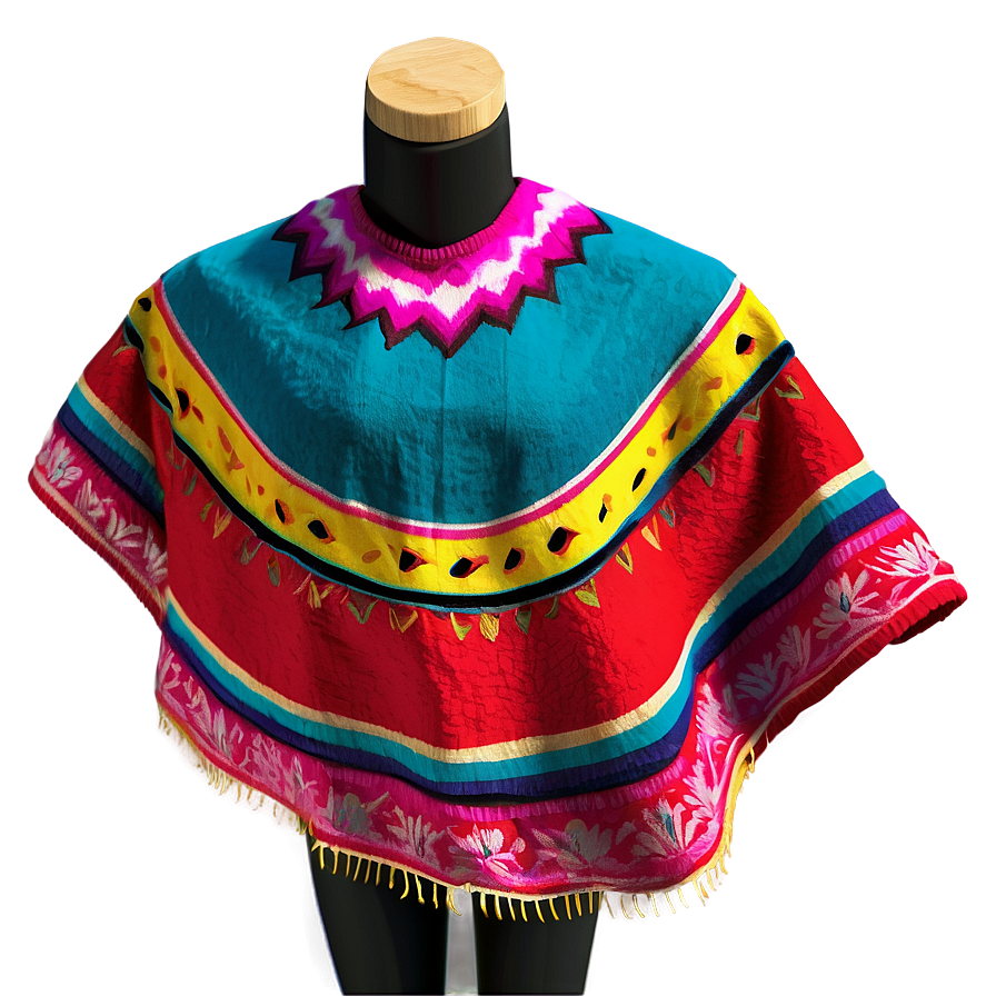 Custom Mexican Poncho Creation Png 6