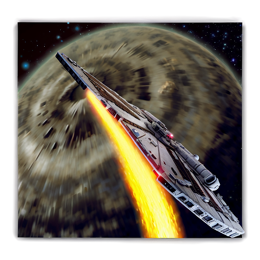 Custom Millennium Falcon Art Png 06122024