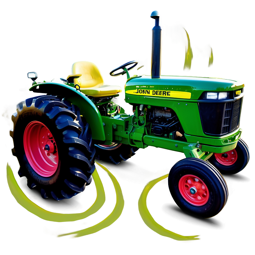 Custom Paint John Deere Tractor Png 8