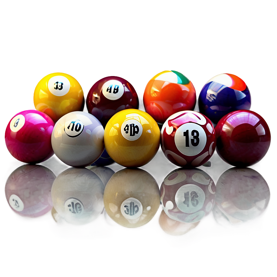 Custom Pool Balls Png 06292024