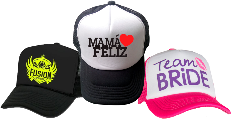 Custom Printed Trucker Hats Variety