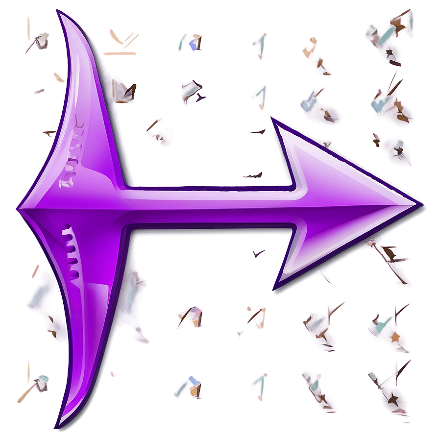 Custom Purple Arrow Png Dra