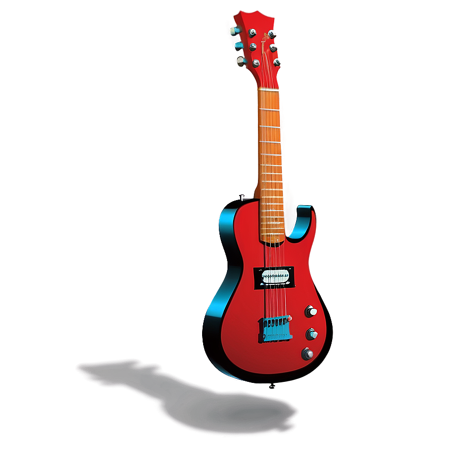 Custom Red Guitar Png 06132024