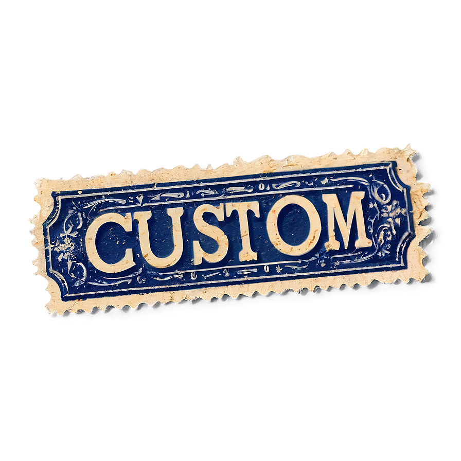 Custom Vintage Stamp Png 90