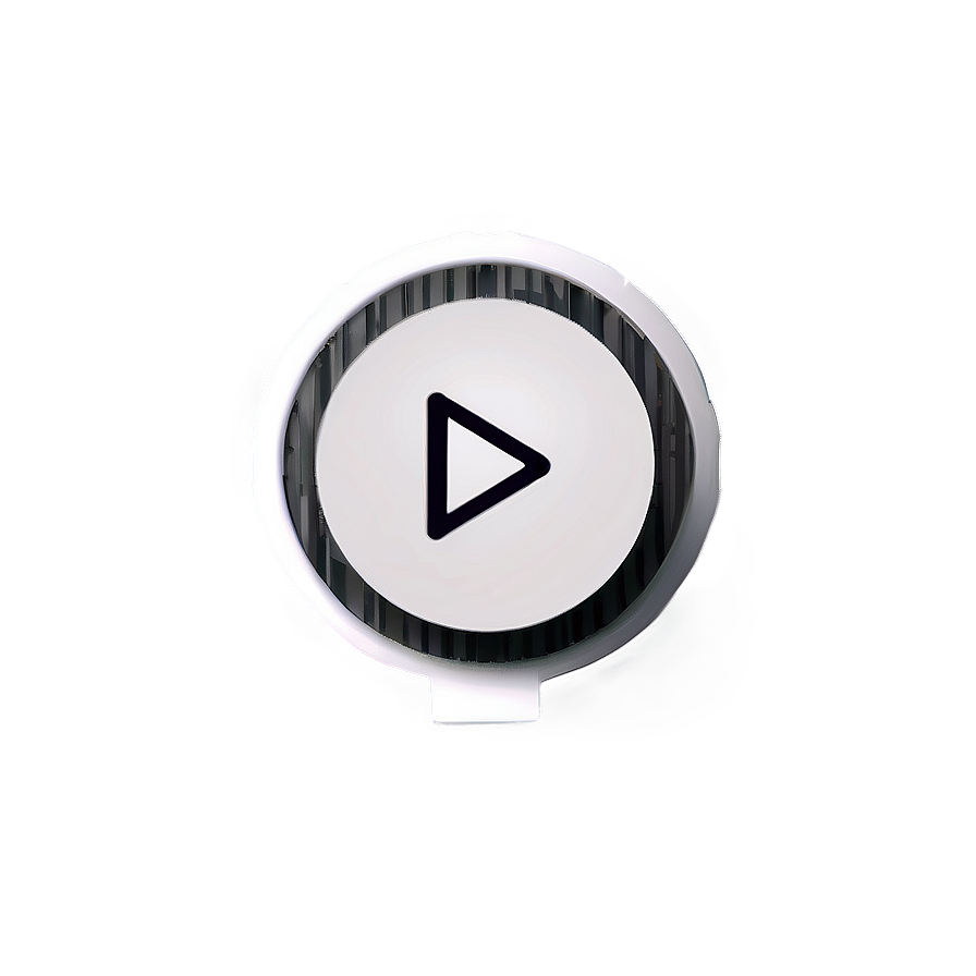 Custom White Play Button Png Oww