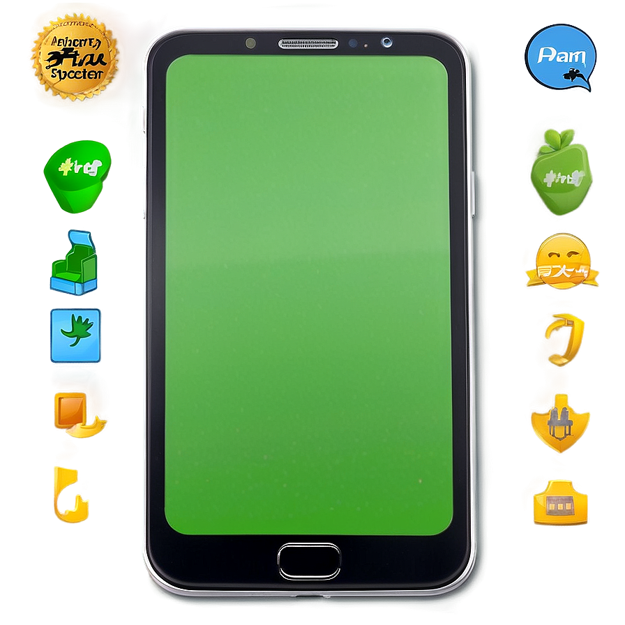 Customizable Phone Green Screen Png 06282024