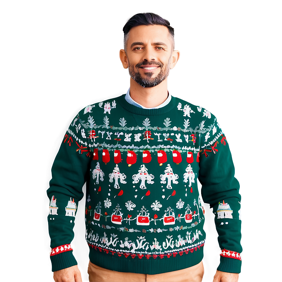 Customizable Ugly Christmas Sweater Png Qyn