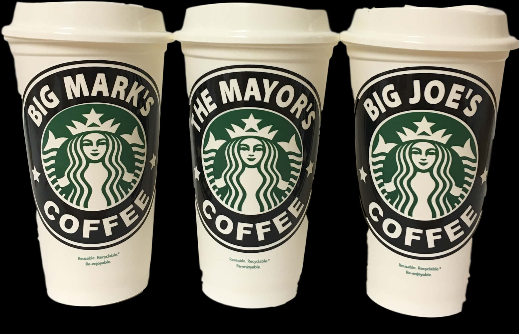 Customized Coffee Cups Trio