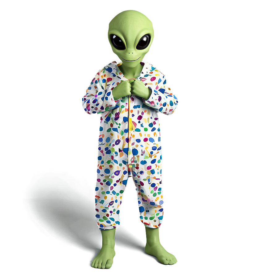 Cute Alien In Pajamas Png Vcf62