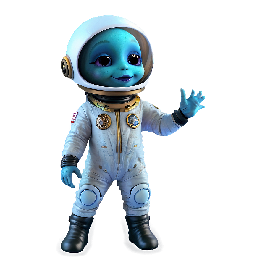 Cute Alien In Space Suit Png 75