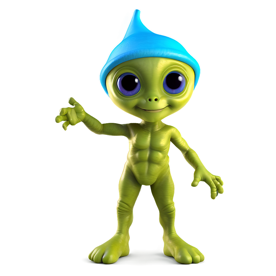 Cute Alien With Candy Png Fhn40