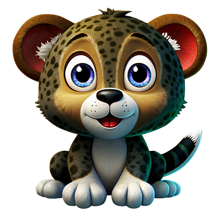 Cute Animal Cartoon Character Png Vdi