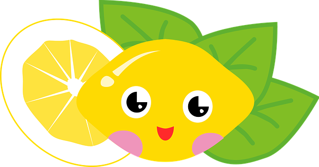 Cute Animated Lemon Character