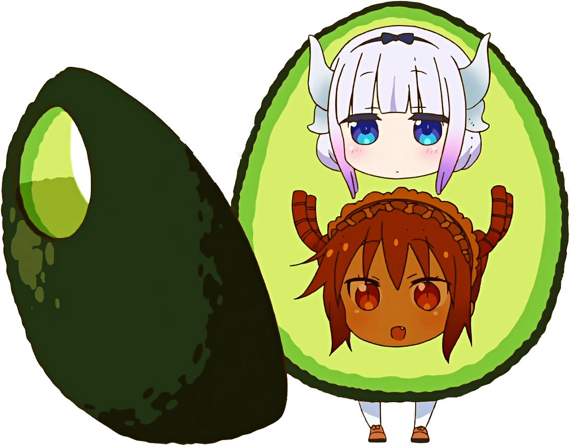 Cute_ Anime_ Characters_in_ Avocado