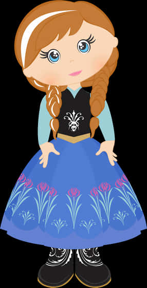 Cute Anna Frozen Character