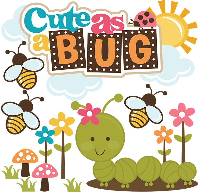 Cute As A Bug Cartoon Illustration