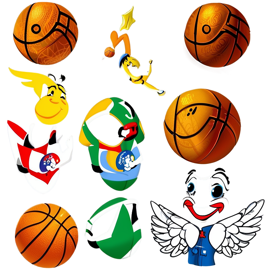 Cute Basketball Cartoon Png 06212024