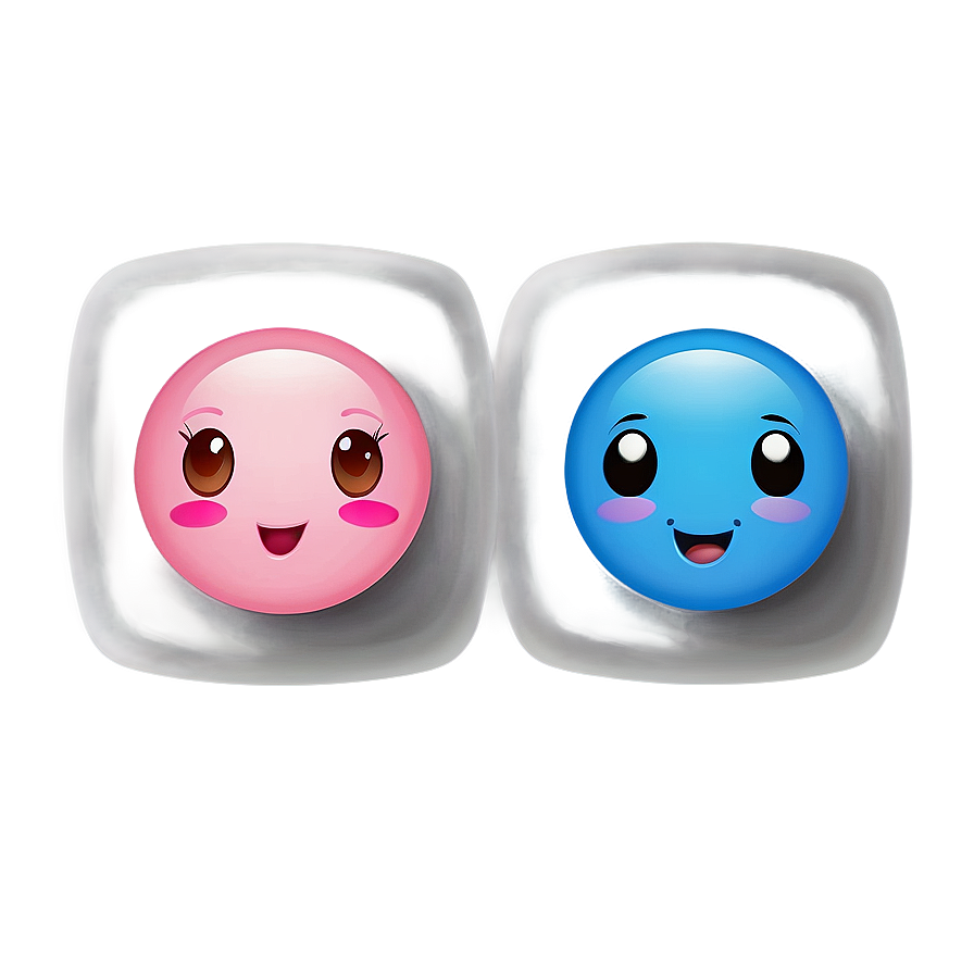 Cute Blue Emojis Png Files Vlw55