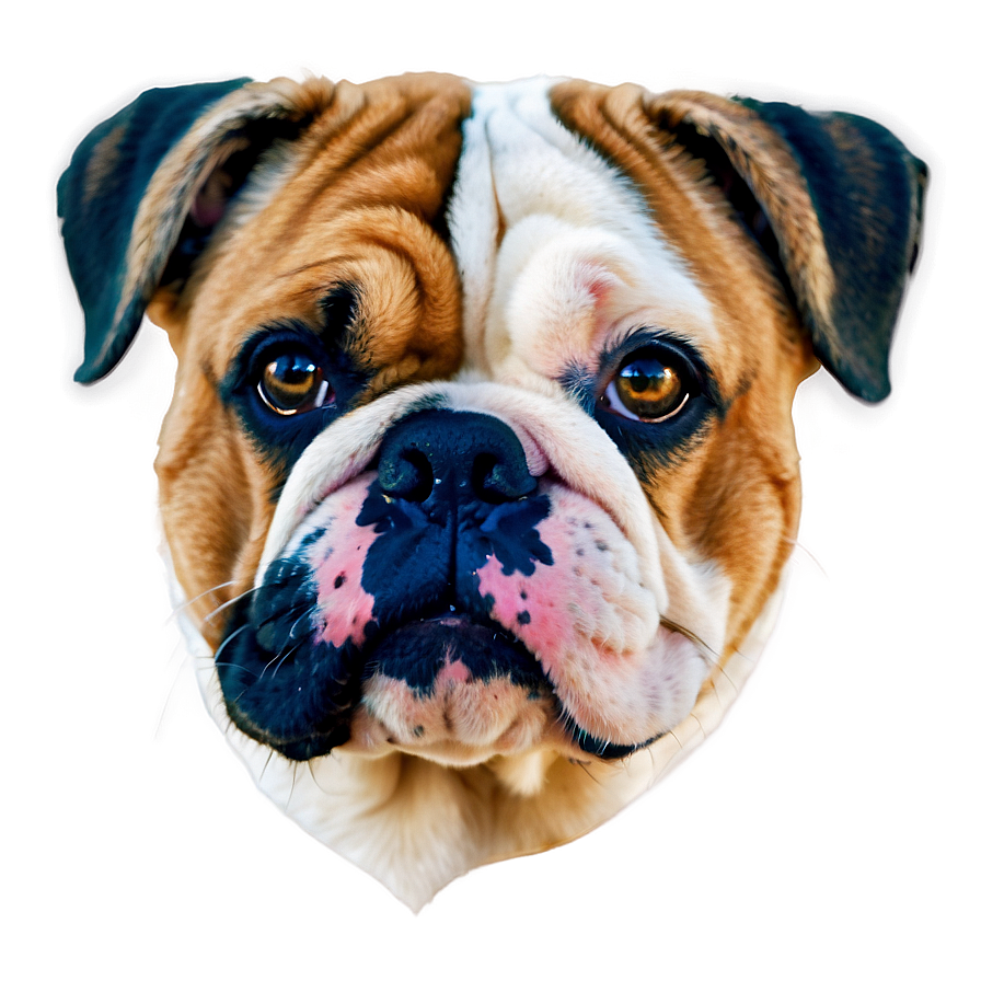 Cute Bulldog Faces Close-up Png 43