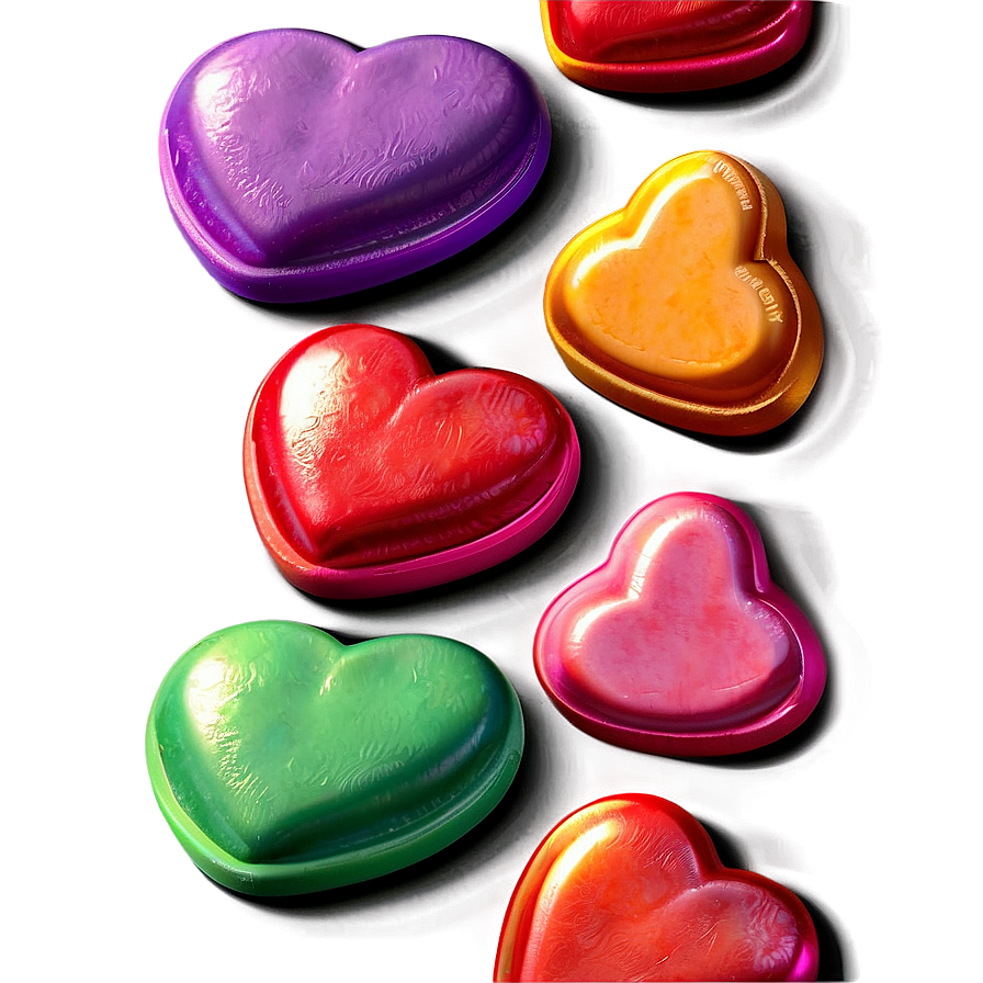 Cute Candy Hearts Png 34