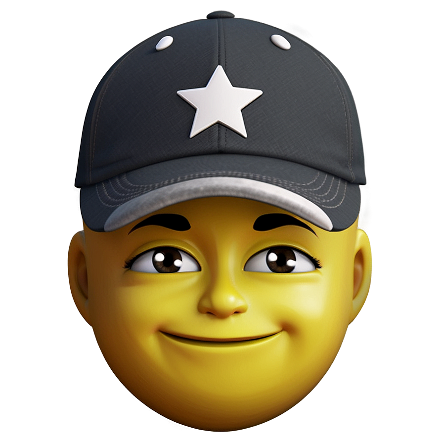 Cute Cap Emoji Png Kwb