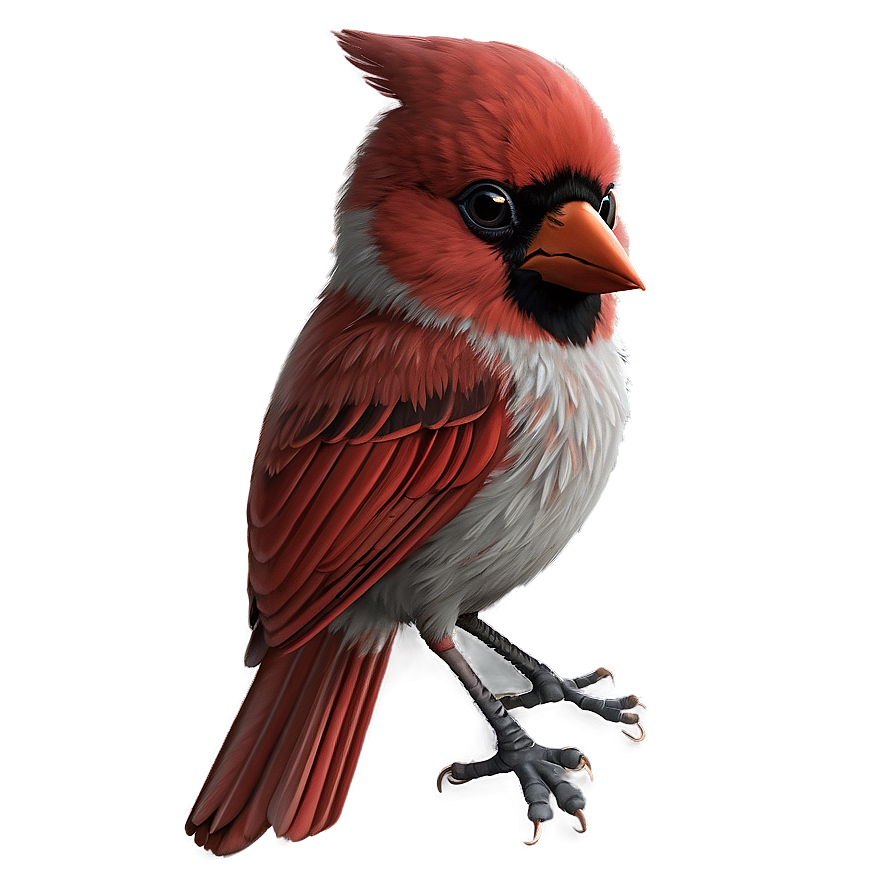 Cute Cardinal Character Png 05242024