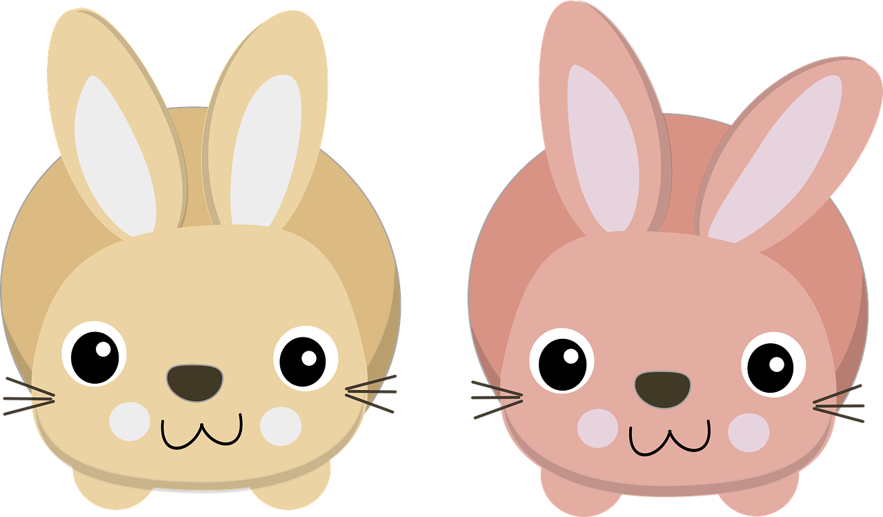 Cute_ Cartoon_ Bunnies_ Vector