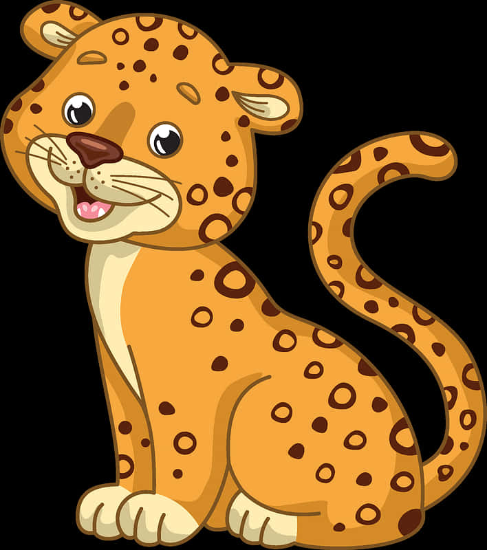 Cute Cartoon Cheetah