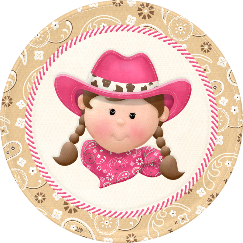 Cute Cartoon Cowgirl Illustration