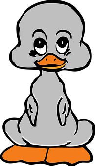 Cute Cartoon Duckling