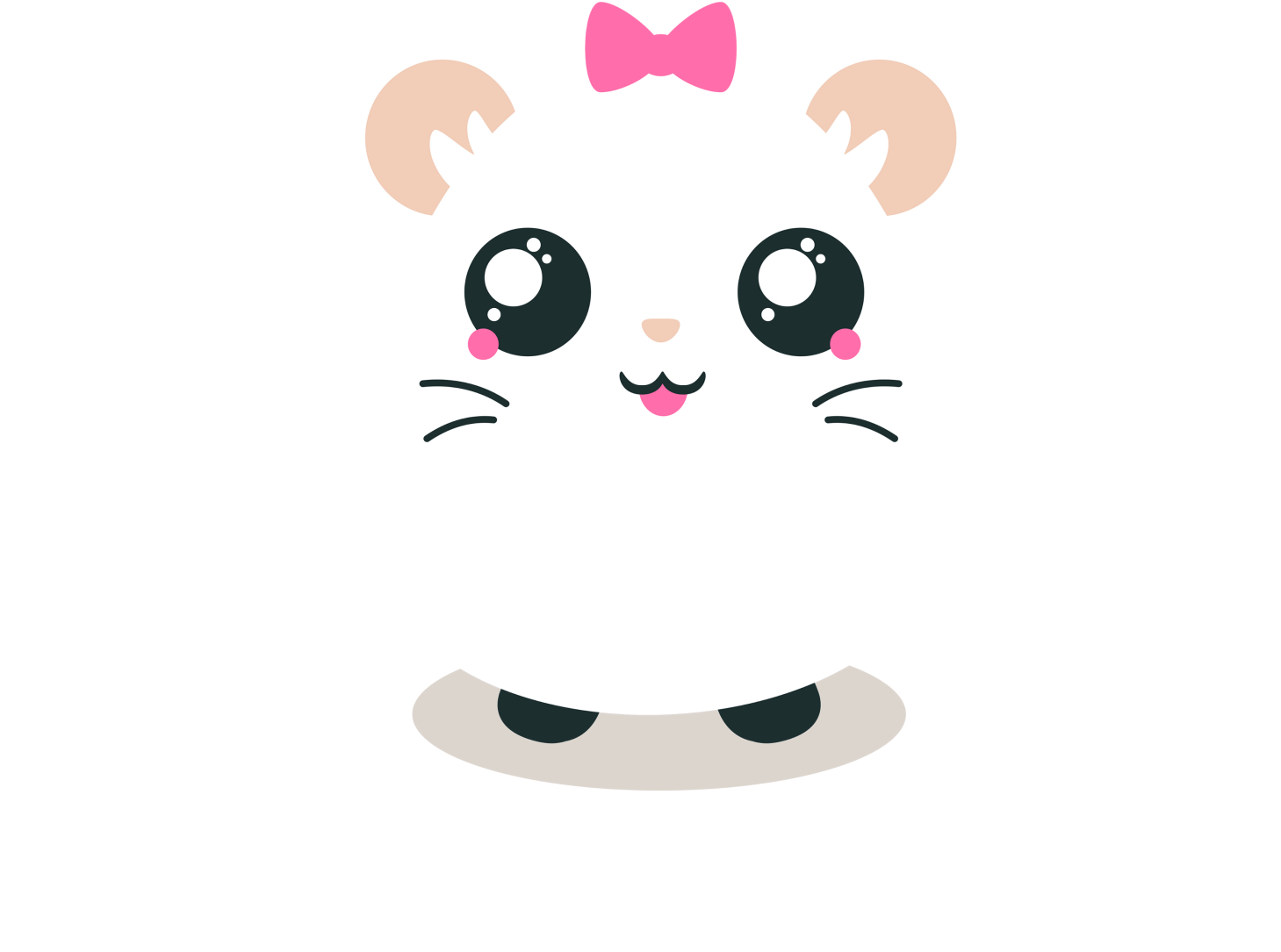 Cute Cartoon Hamster Illustration