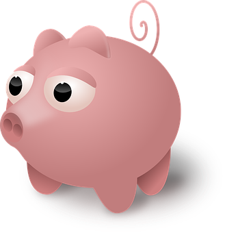 Cute Cartoon Pig Vector